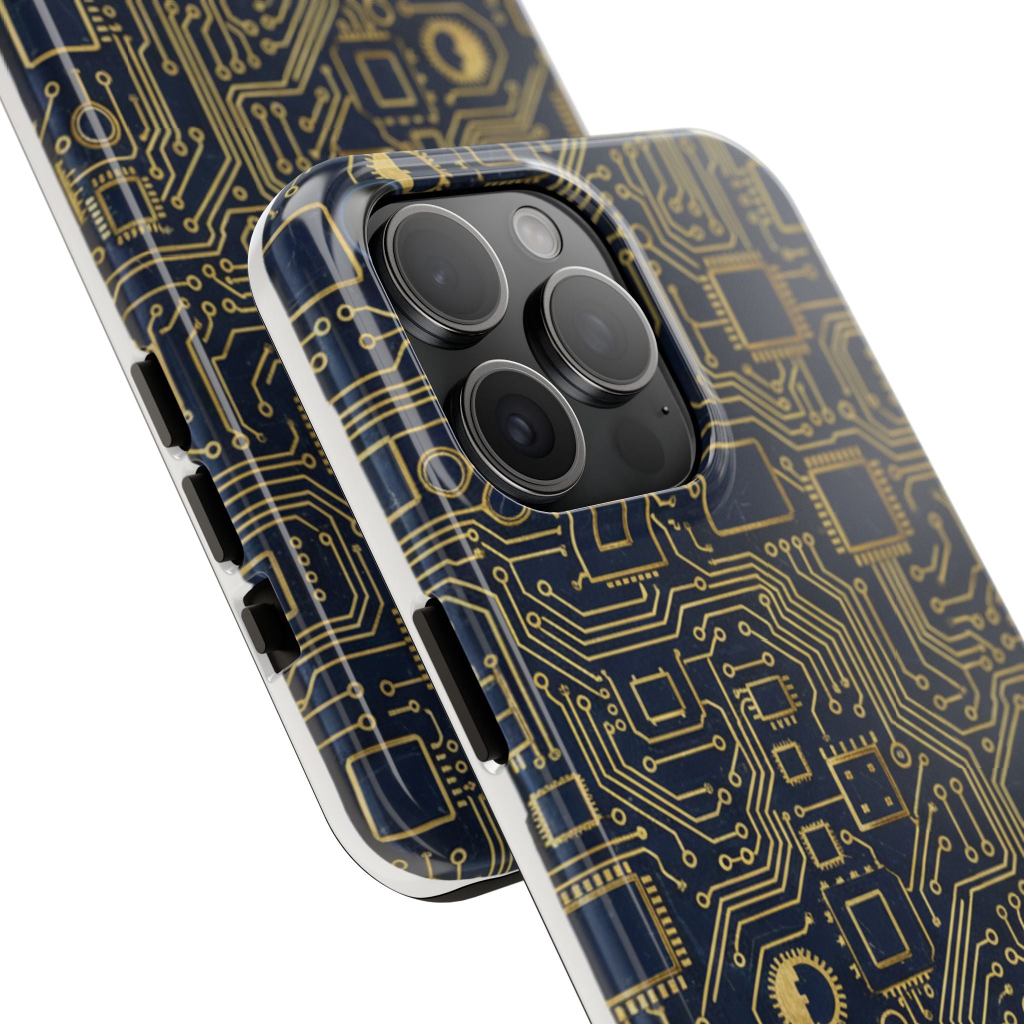 Circuit Board Tough Phone Case — Tech Pattern Protective Phone Cover
