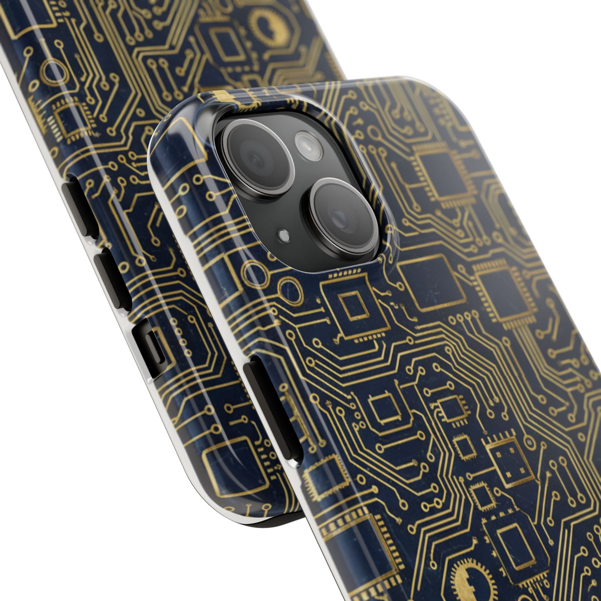 Circuit Board Tough Phone Case — Tech Pattern Protective Phone Cover