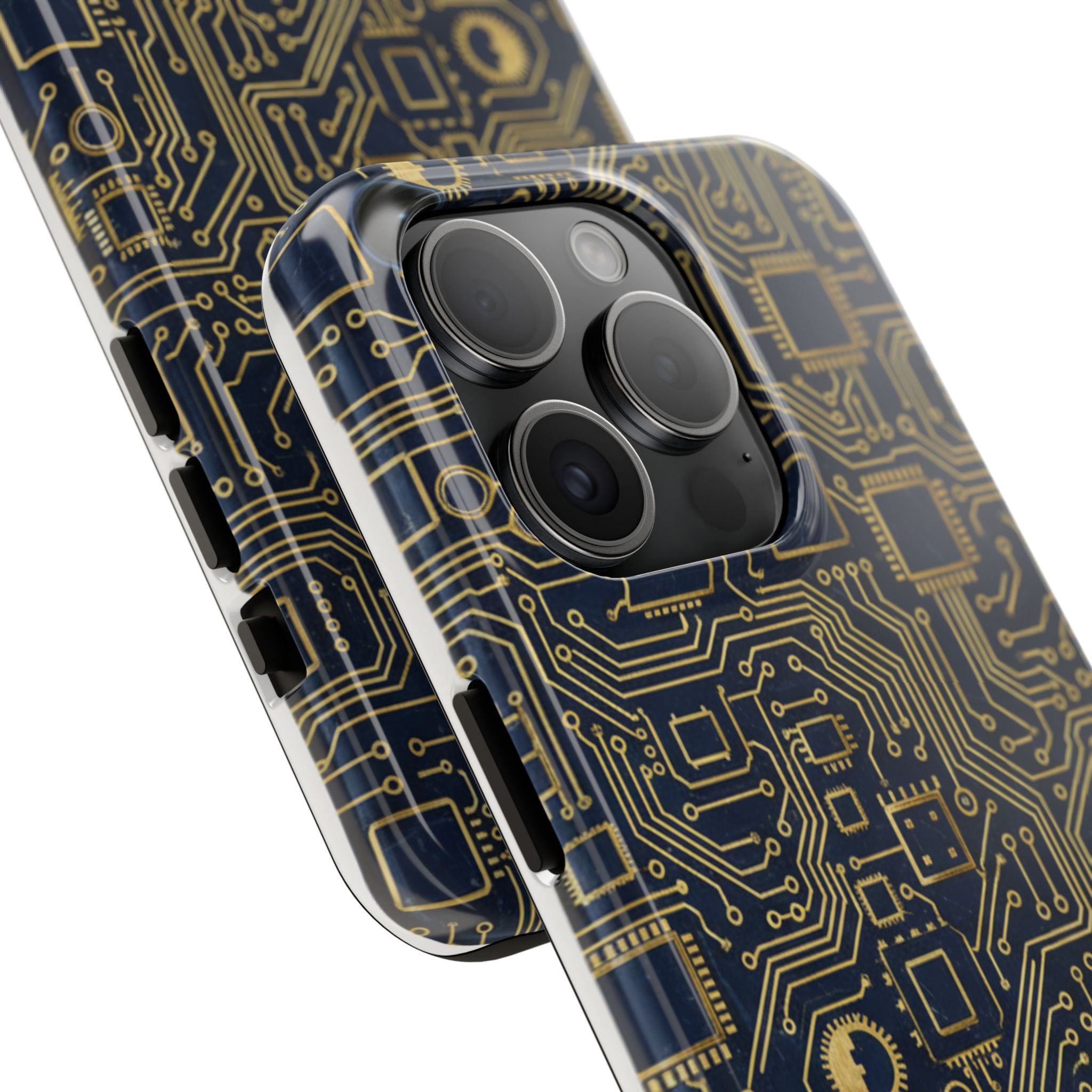 Circuit Board Tough Phone Case — Tech Pattern Protective Phone Cover