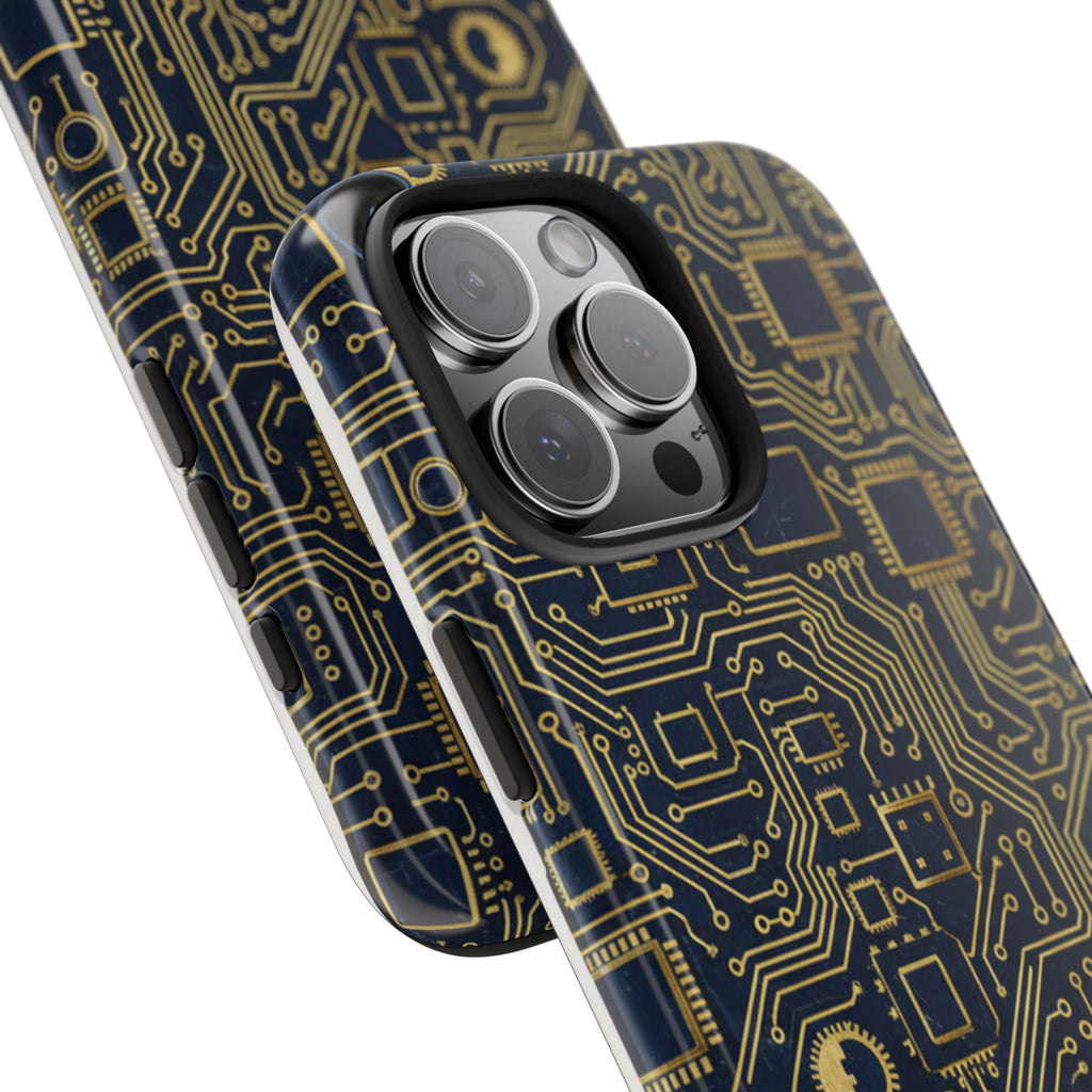 Circuit Board Tough Phone Case — Tech Pattern Protective Phone Cover