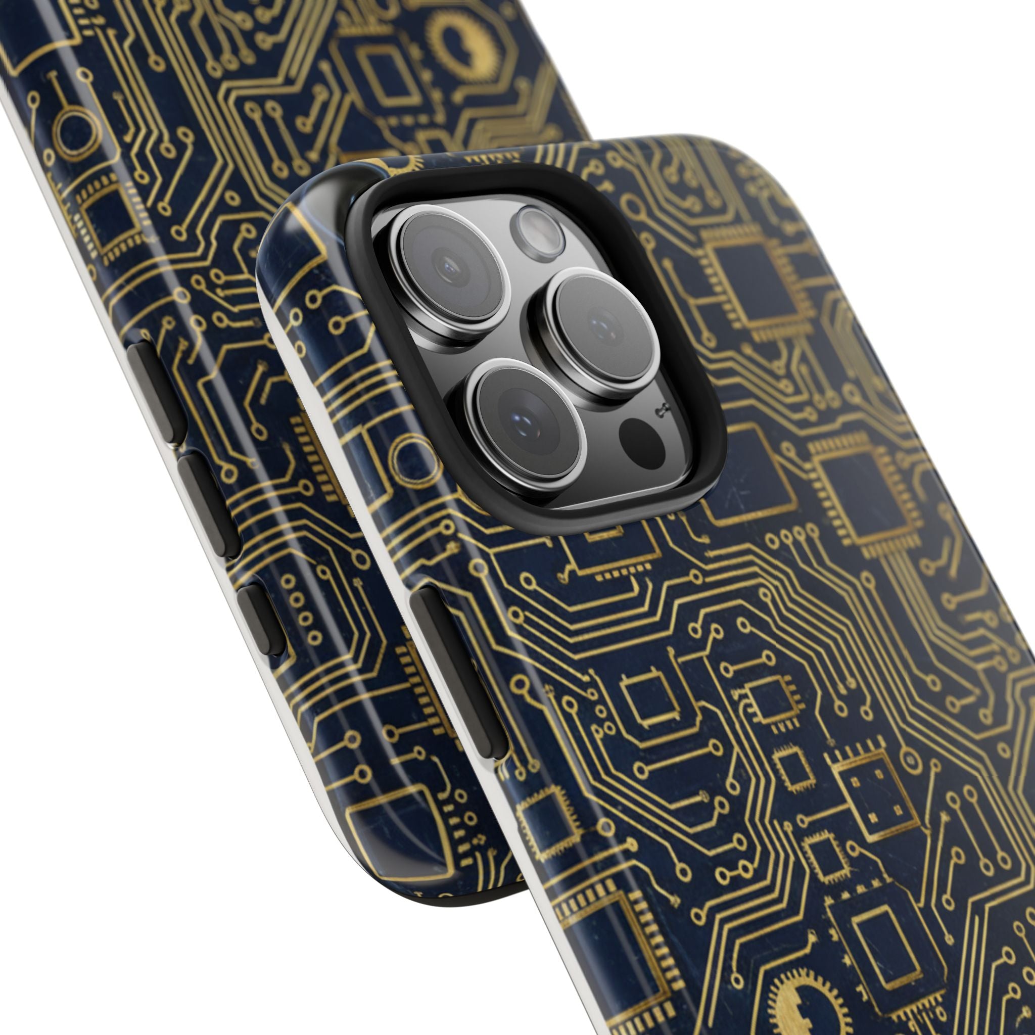 Circuit Board Tough Phone Case — Tech Pattern Protective Phone Cover