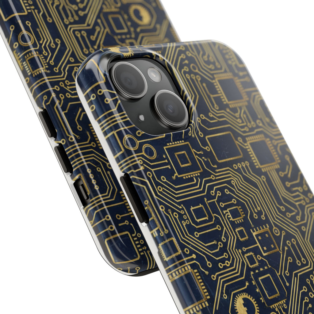 Circuit Board Tough Phone Case — Tech Pattern Protective Phone Cover